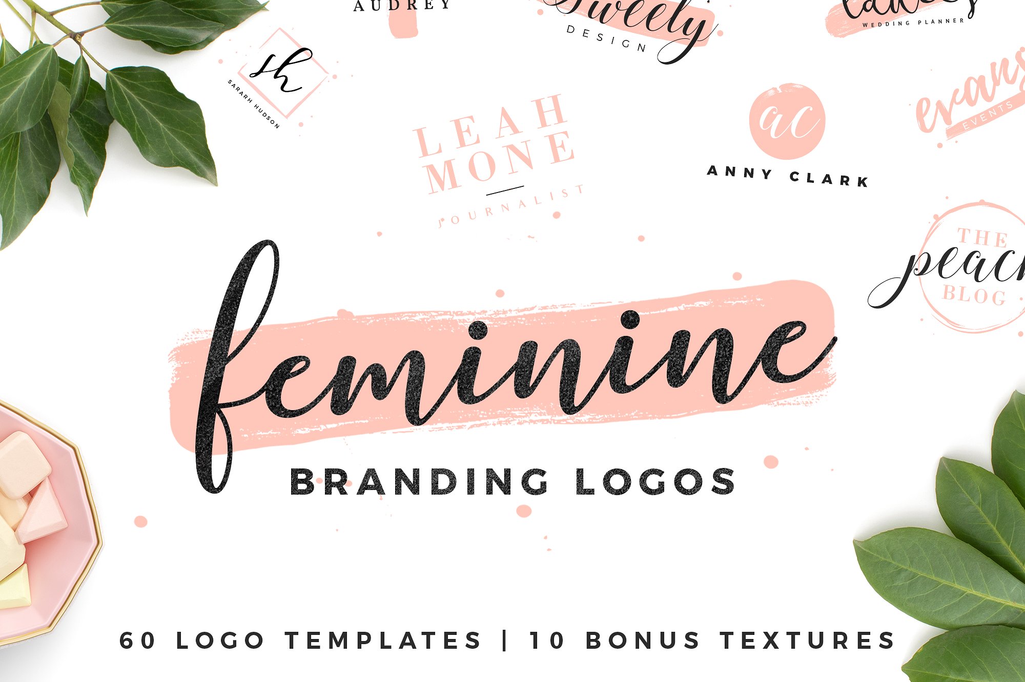 轻奢女性品牌Logo模板合辑素材 Feminine-Bran