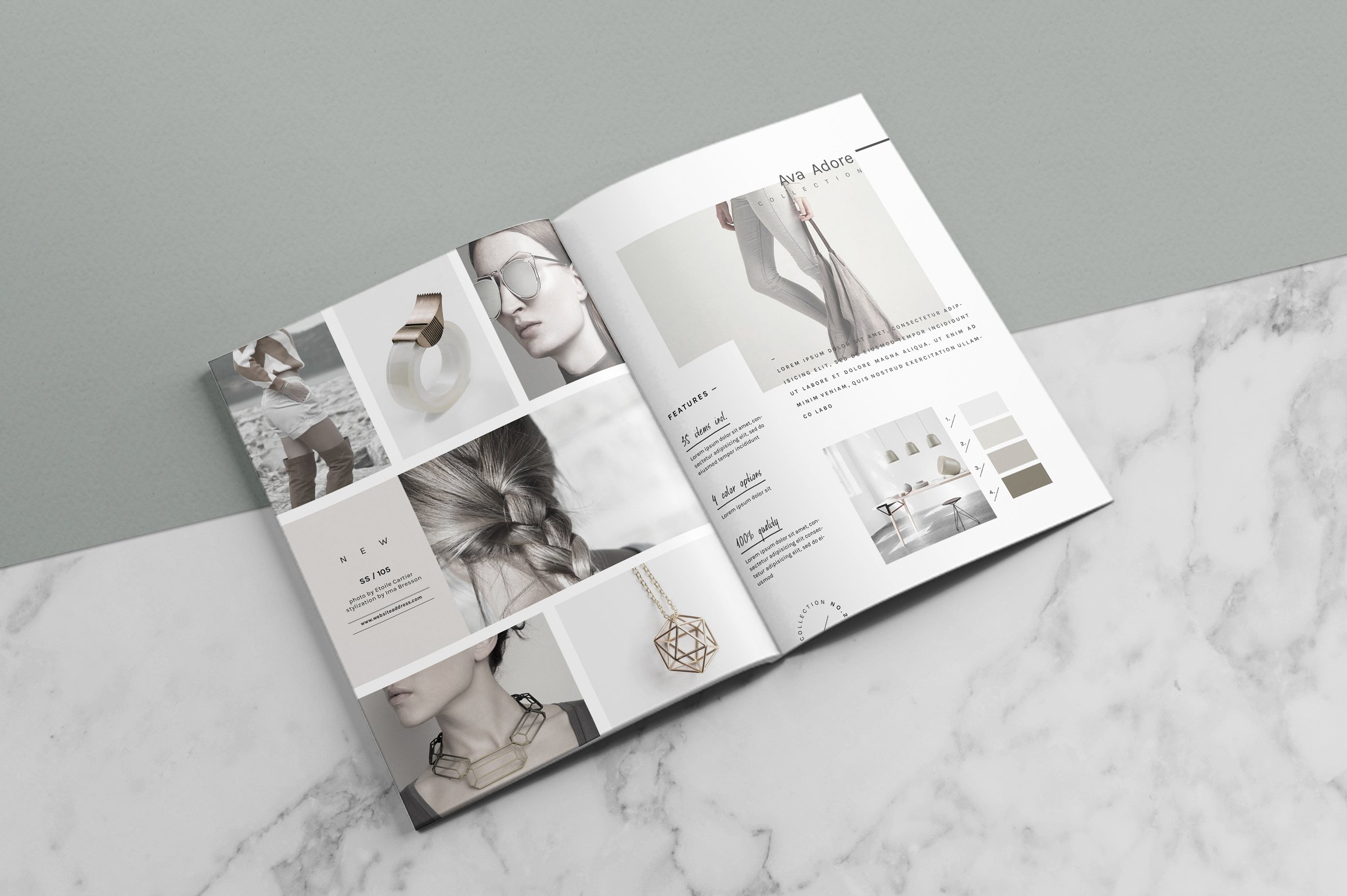 现代时尚品牌产品目录合集杂志模板 Catalog-Magaz