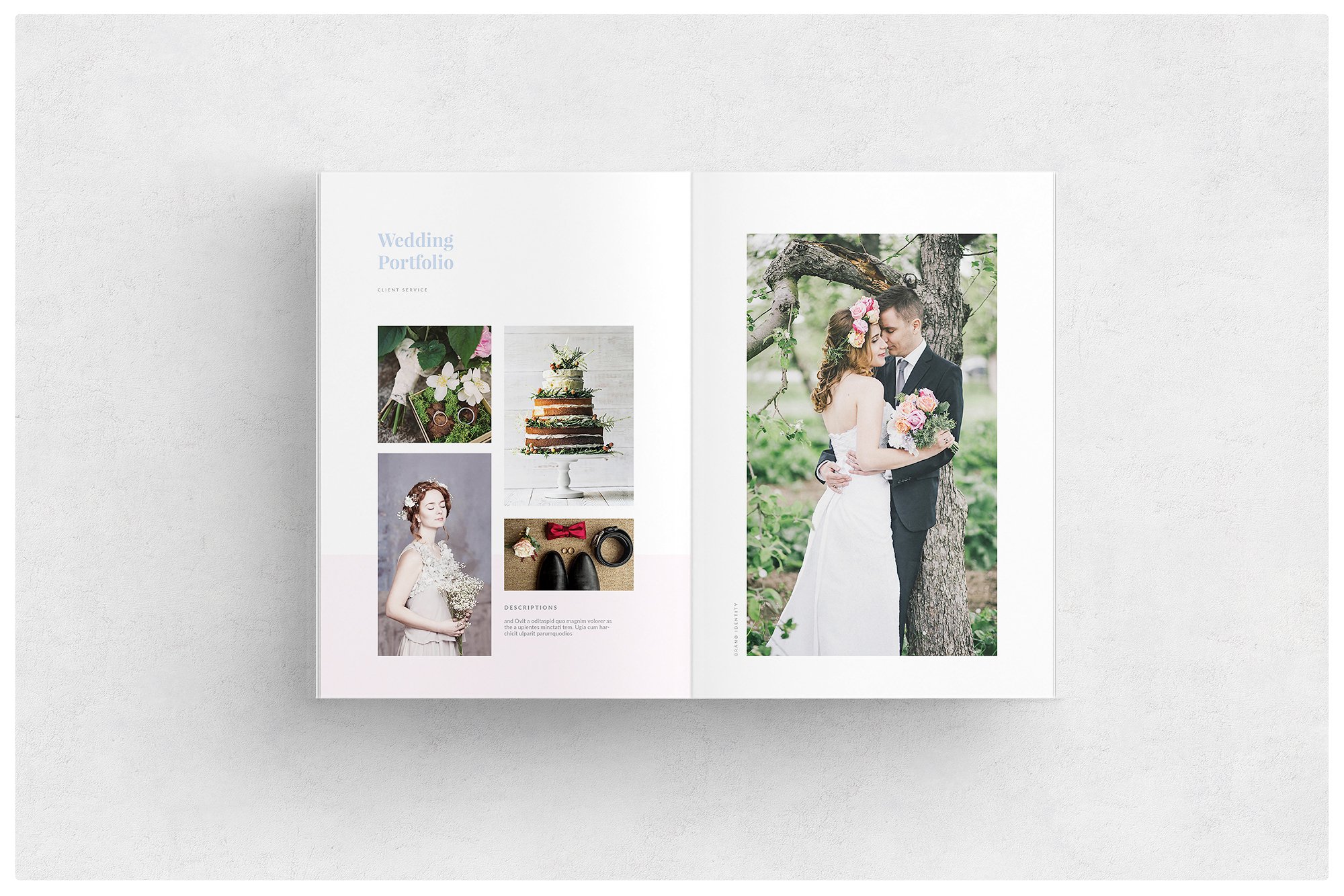 婚礼画册杂志设计模板 Wedding-Magazine #1