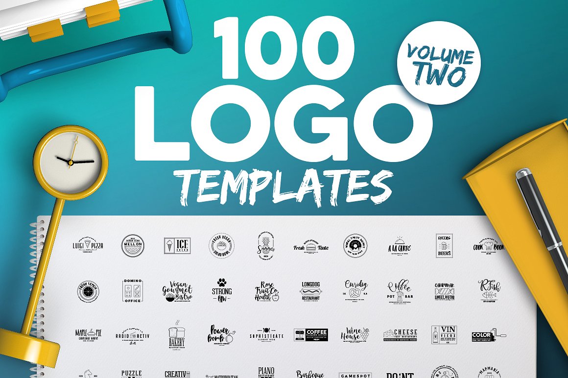 100款现代创意矢量徽标模板100-Fresh-Logo-T