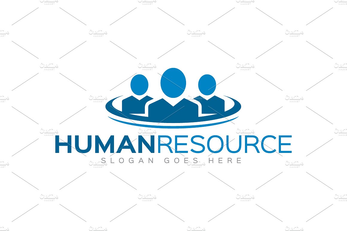 人力资源主题Logo模板 Human-Resource-Lo