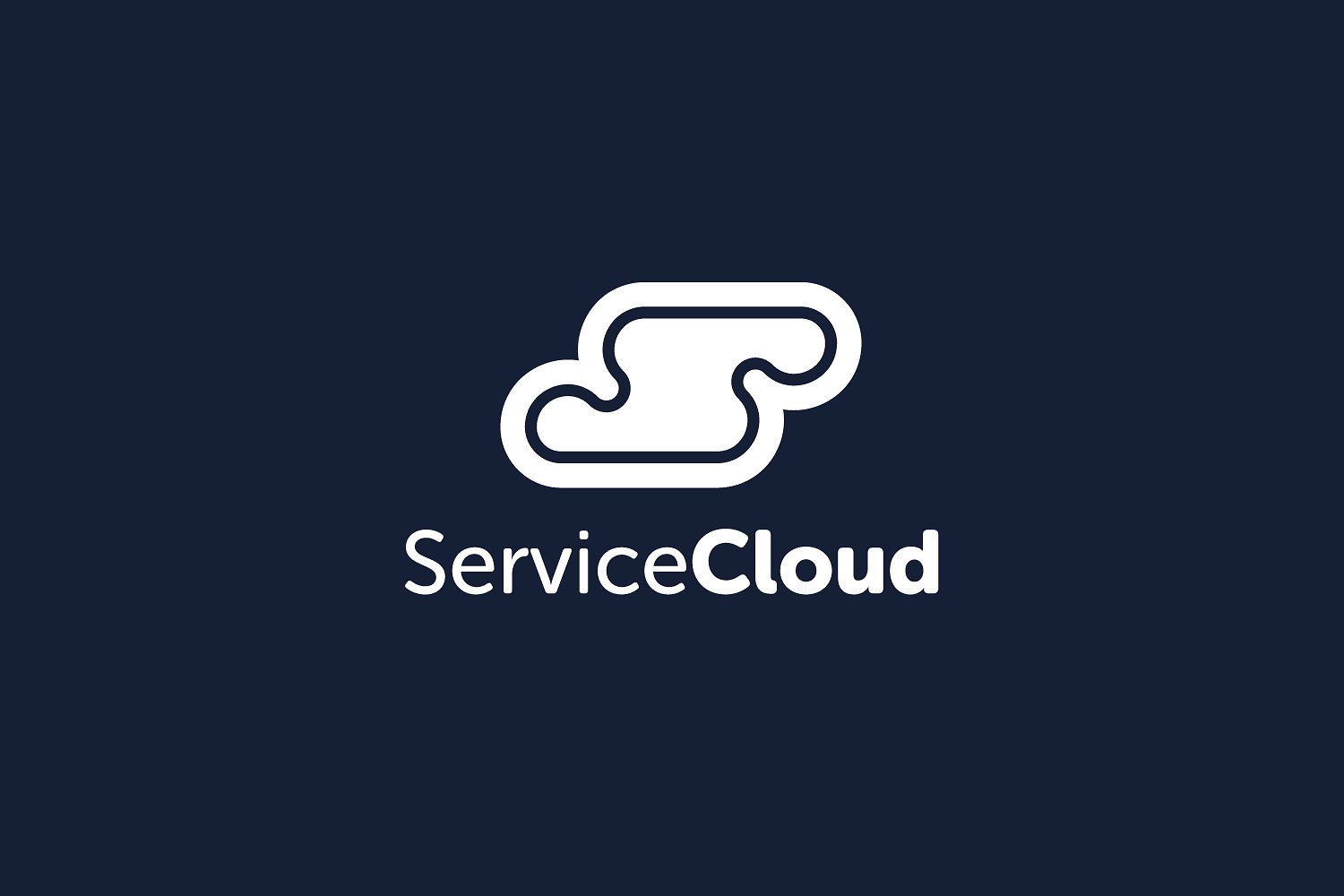 创意现代服务云logo标志设计模板 Service-Clou