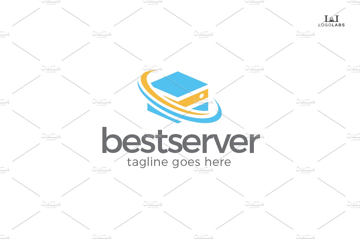 互联网服务器主题标志Logo模板 Best-Server-L