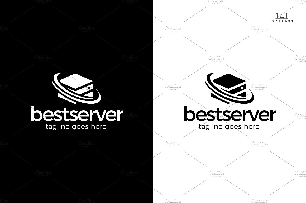 互联网服务器主题标志Logo模板 Best-Server-L