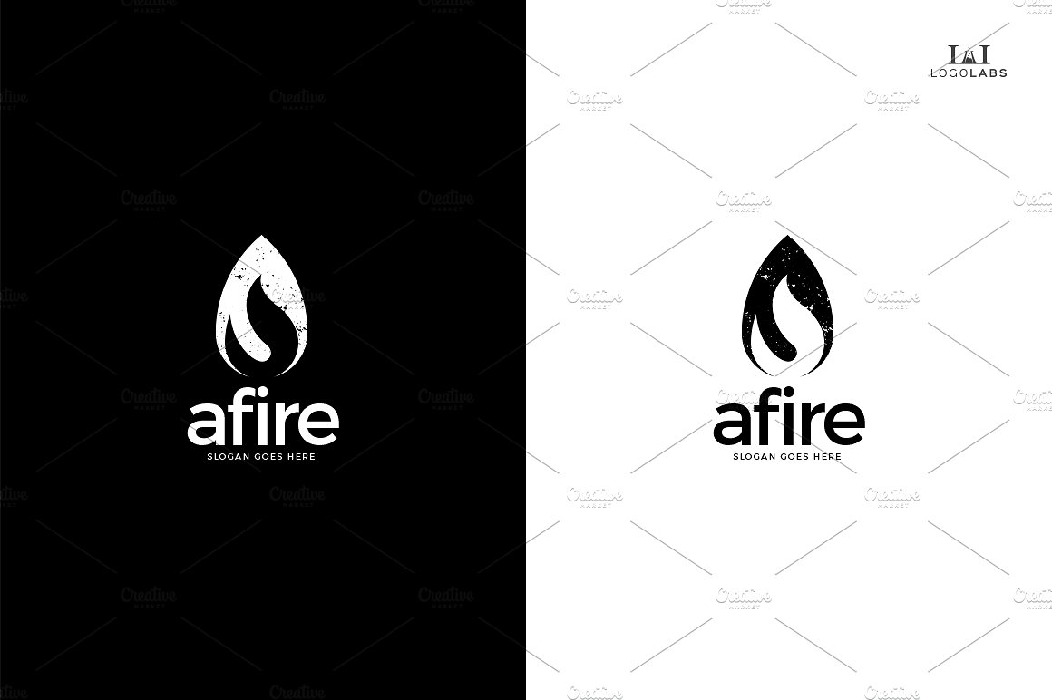 火焰图形标志Logo模板 Afire-Logo #29938