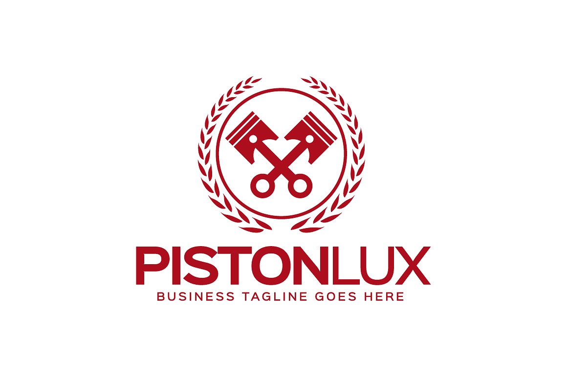 活塞图形标志Logo模板Piston-Logo #10778