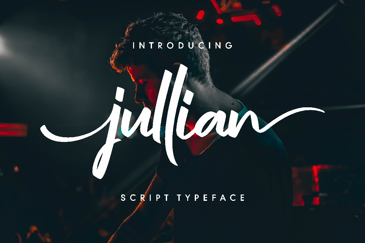 大胆的手写英文字体 Jullian Script Font