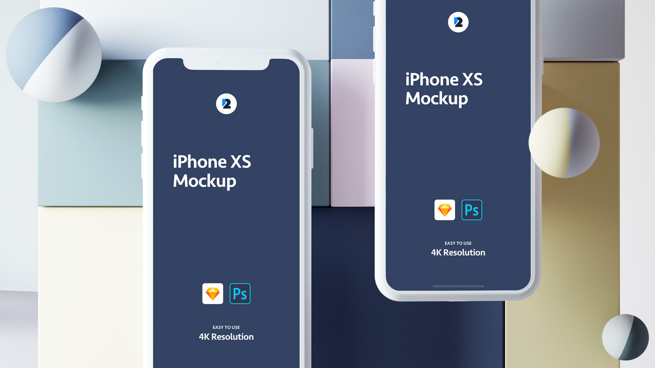 iPhone XS Scene Mockup