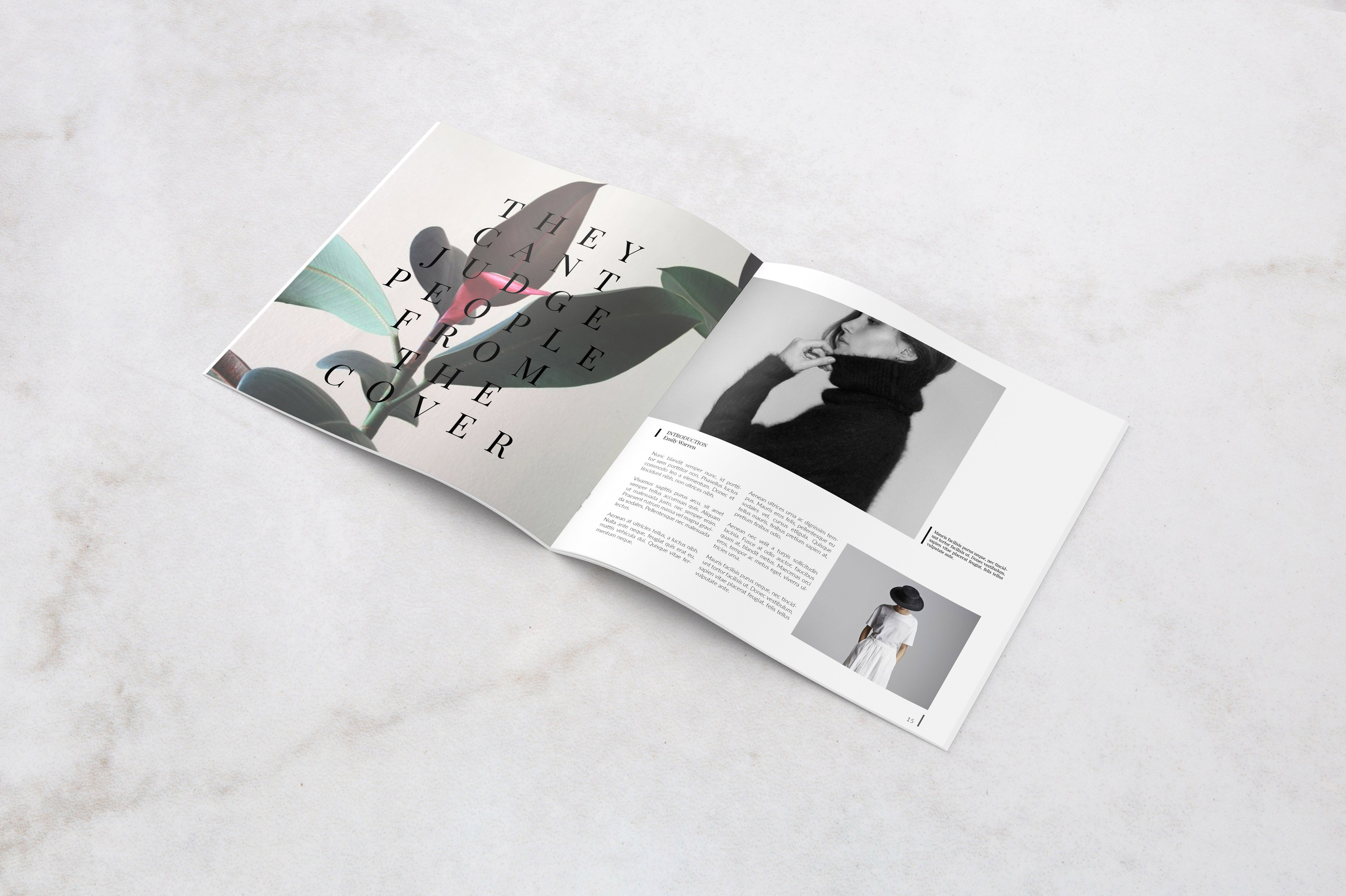 创意时尚潮流现代杂志画册设计模板 Bold-Magazine