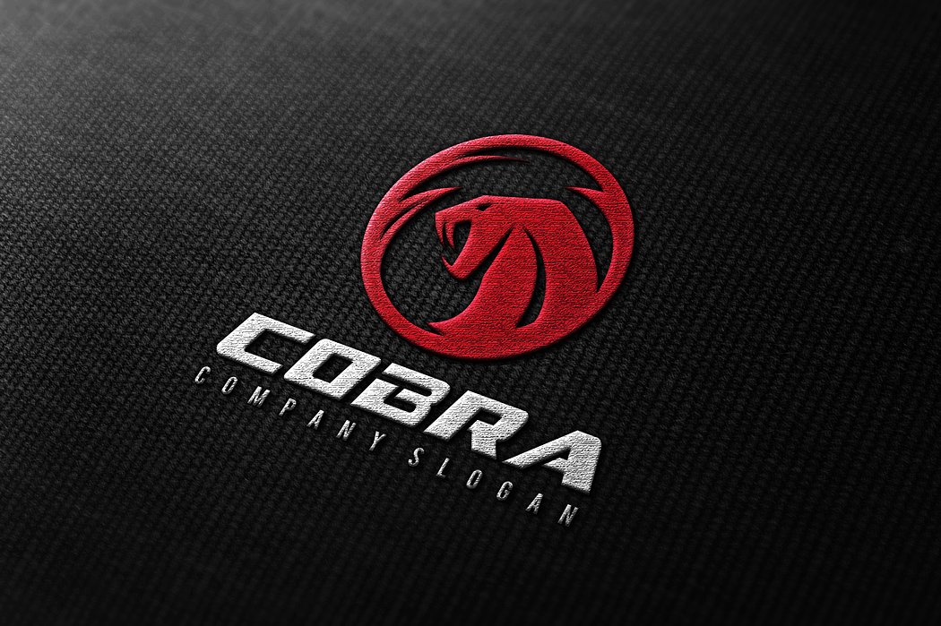 眼镜蛇形状徽标Logo模板 Cobra-Logo #3083