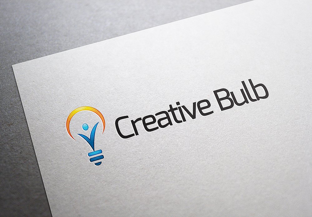 创意俱乐部主题Logo模板 Creative-Bulb-Lo