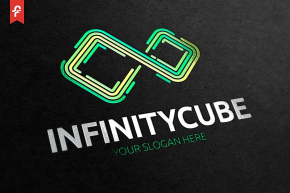 无限立方体图形Logo标志模板 Infinity-Cube-