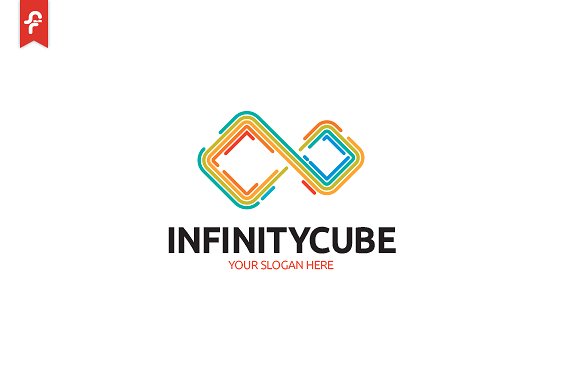 无限立方体图形Logo标志模板 Infinity-Cube-