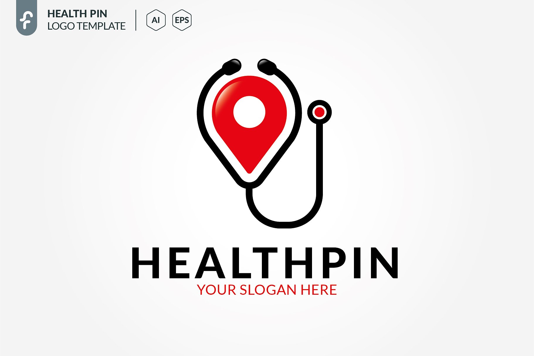 健康医疗主题标志Logo模板 Health-Location