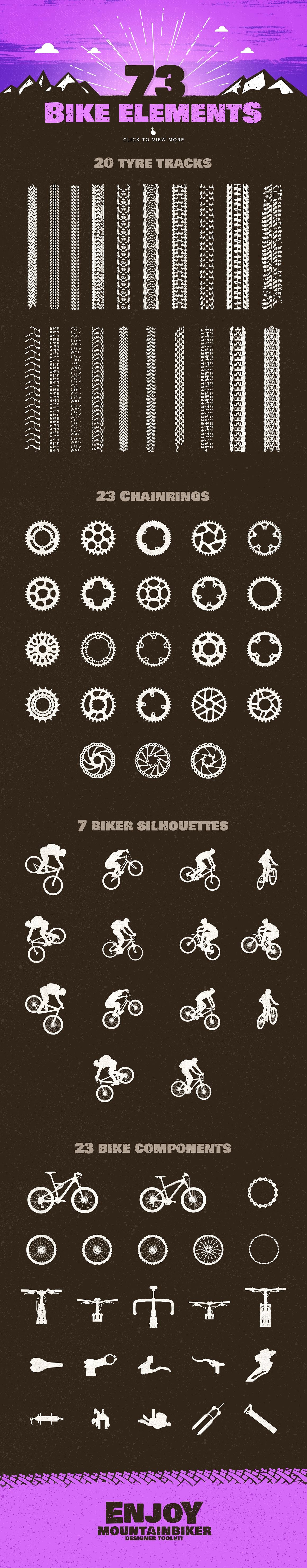 山地自行车极限运动品牌标志Logo模板 The-Mounta