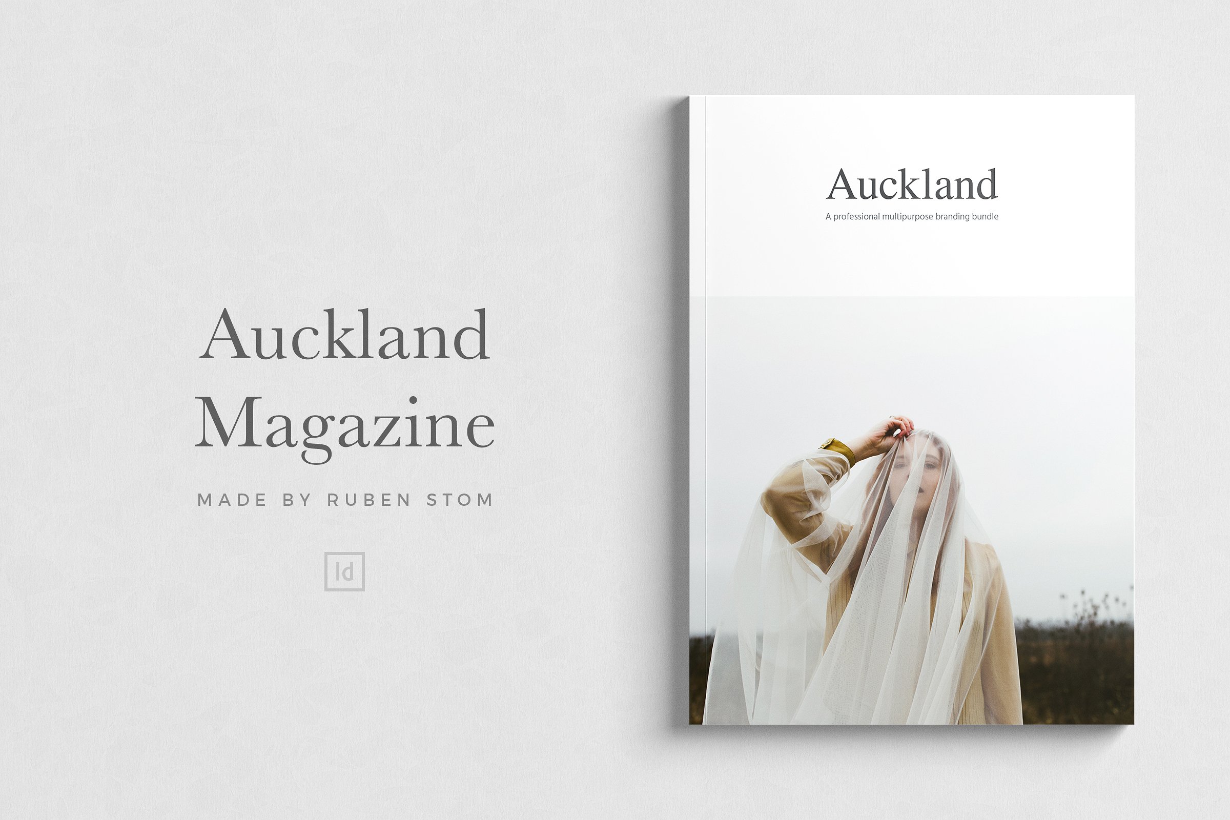 极简主义多功能杂志画册设计模板 Auckland-Magaz