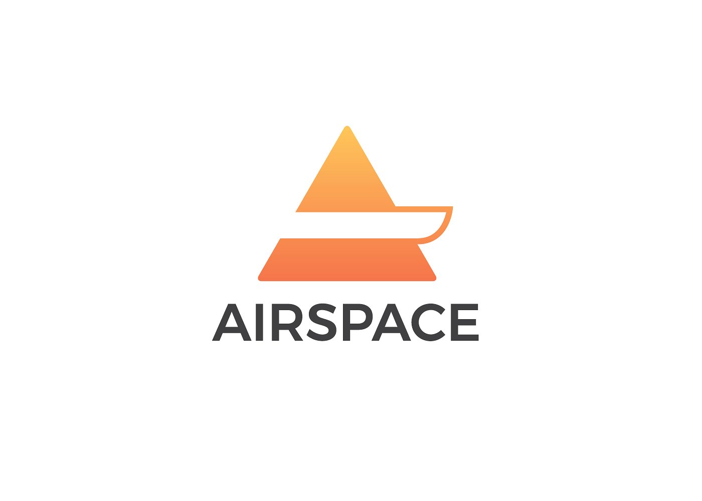 创意字母A标志Logo模板 Airspace-Letter-