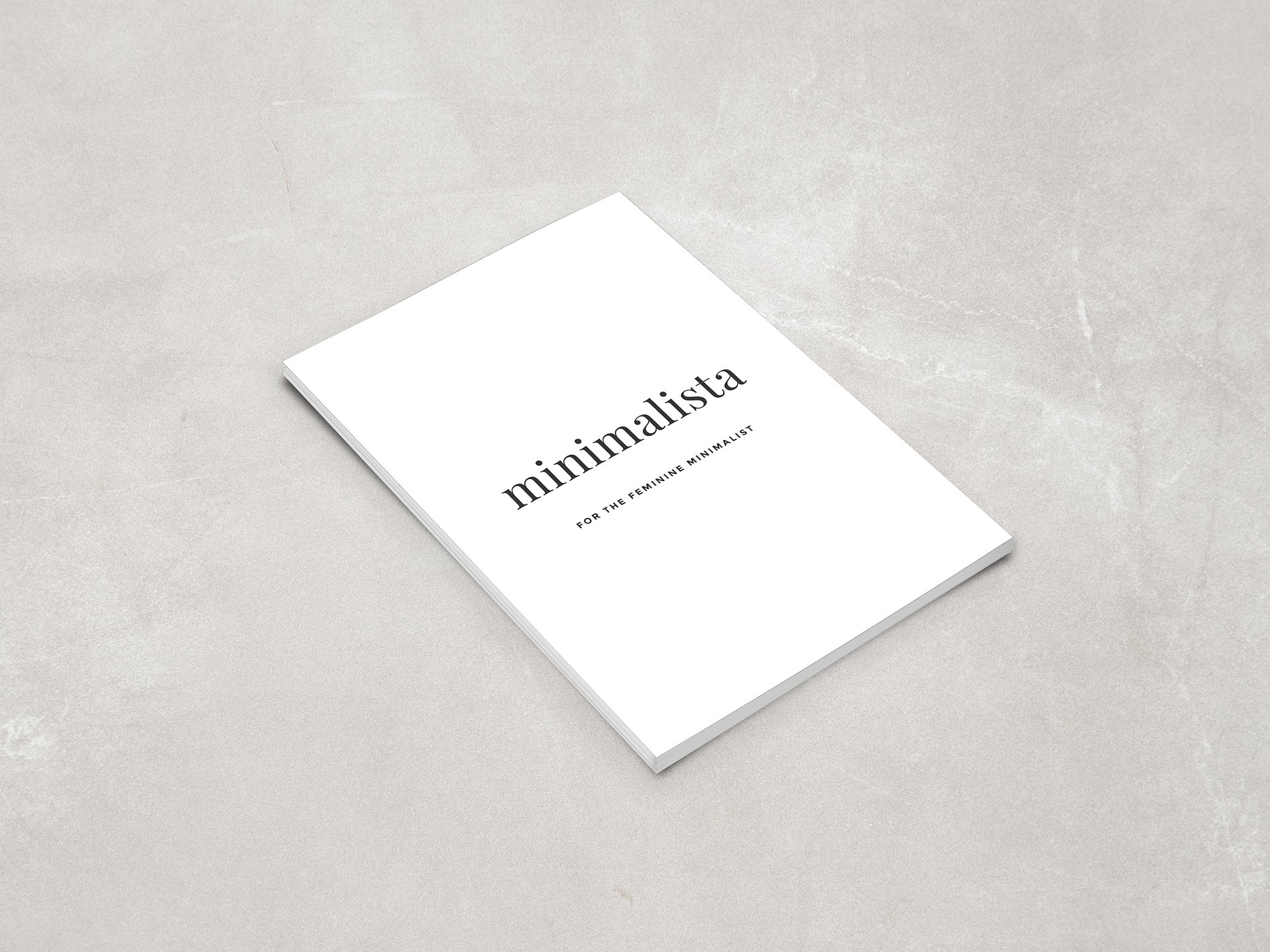 多用途的自然画册杂志设计模板Minimalista-Maga