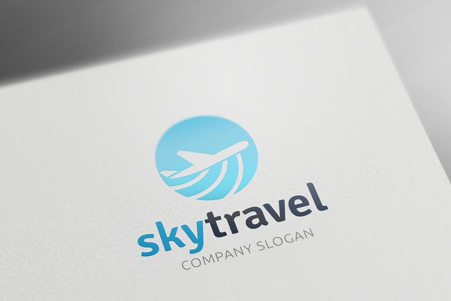 航空旅行主题标志Logo模板 Sky-Travel