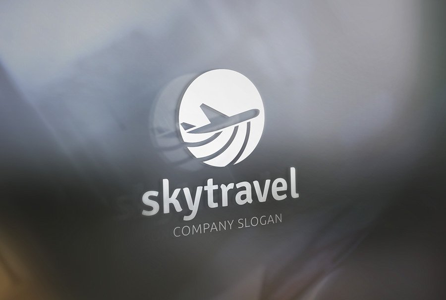 航空旅行主题标志Logo模板 Sky-Travel