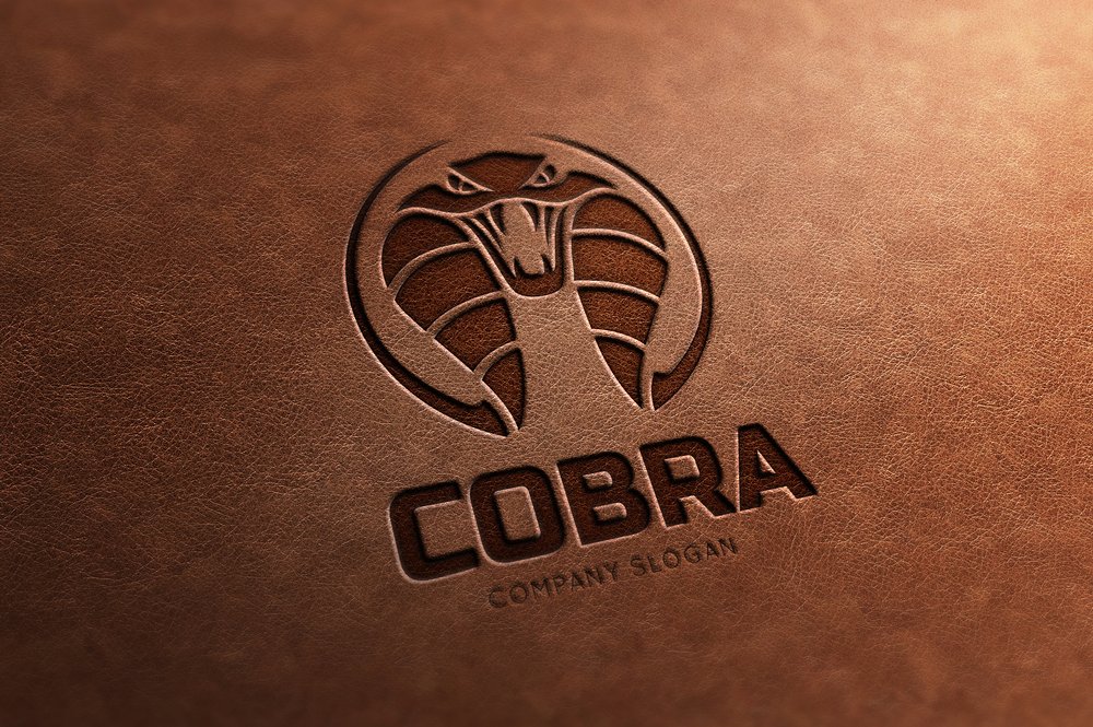 眼镜蛇形状标志Logo模板 Cobra-Snake-Logo