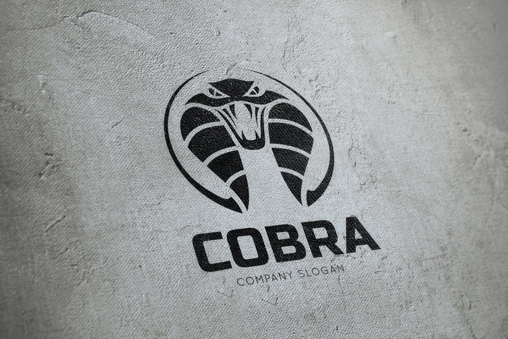 眼镜蛇形状标志Logo模板 Cobra-Snake-Logo