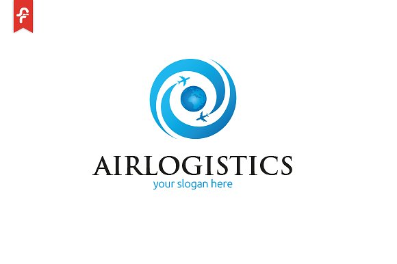 航空物流主题标志Logo模板 Air Logistics L
