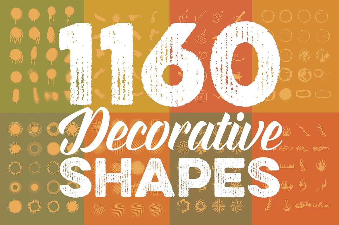 创意矢量形状设计素材1160 Decorative Shap