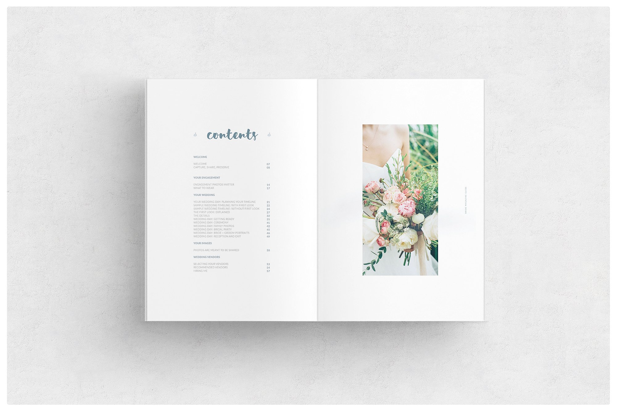 婚礼摄影杂志画册设计模板 Photographer-Maga
