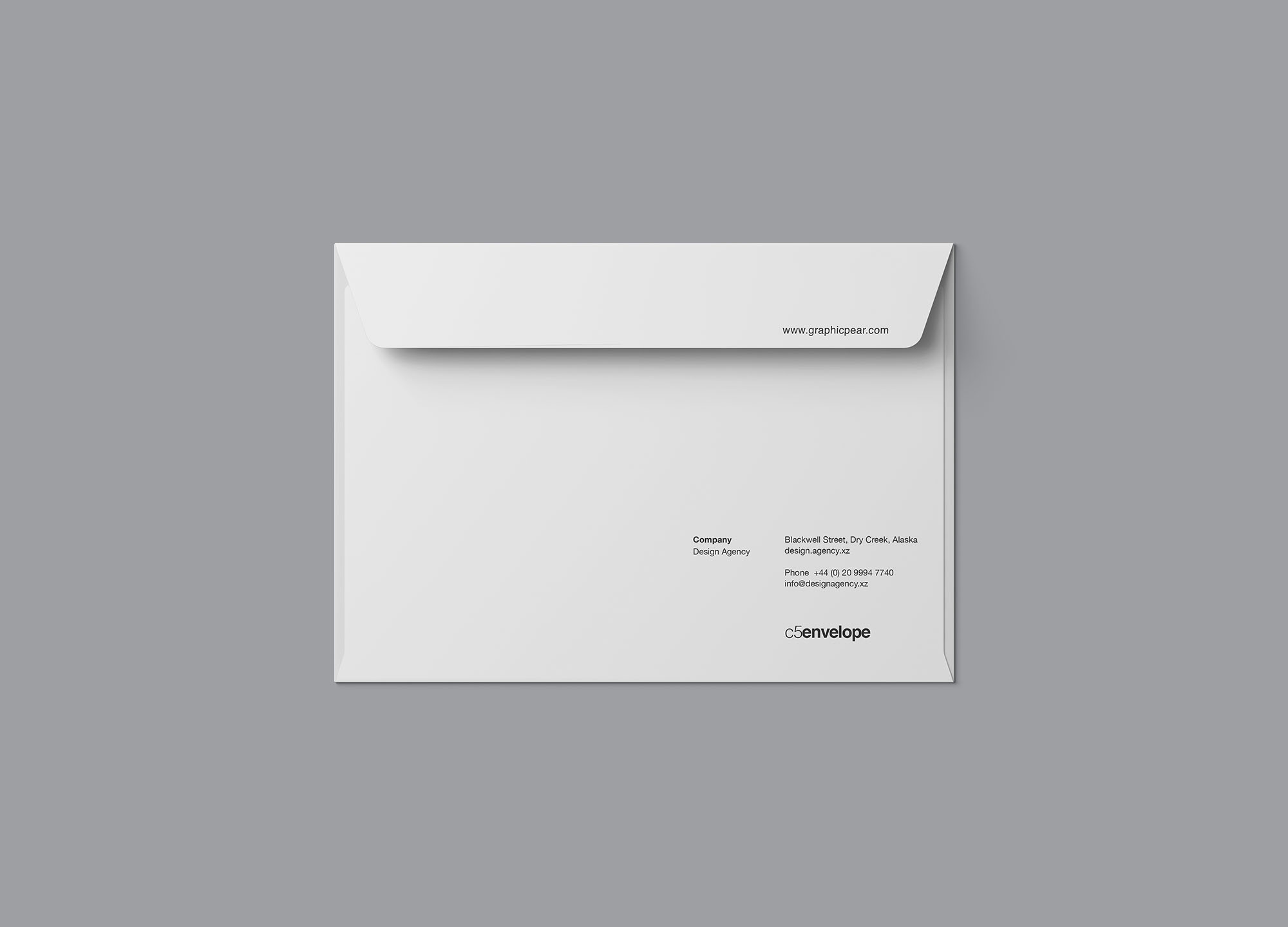 高品质高端信封模板 C5 Envelope Mockup-2