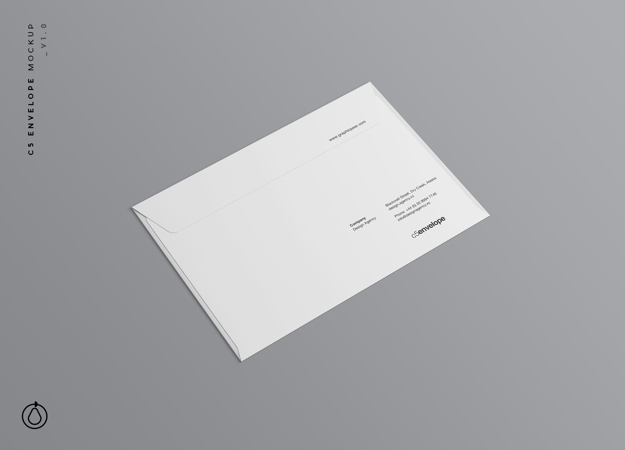 高品质高端信封模板 C5 Envelope Mockup-2