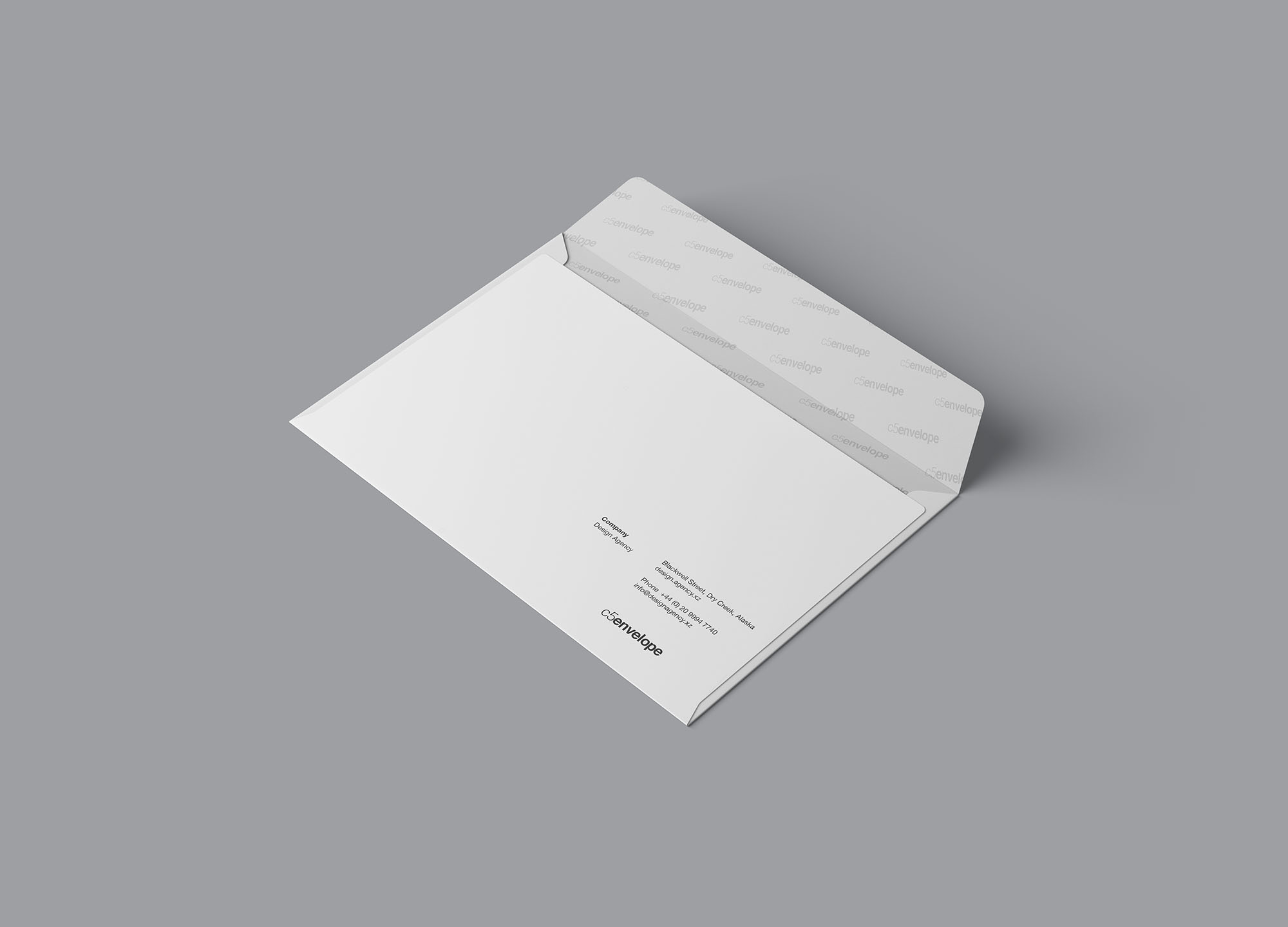 高品质高端信封模板 C5 Envelope Mockup-2