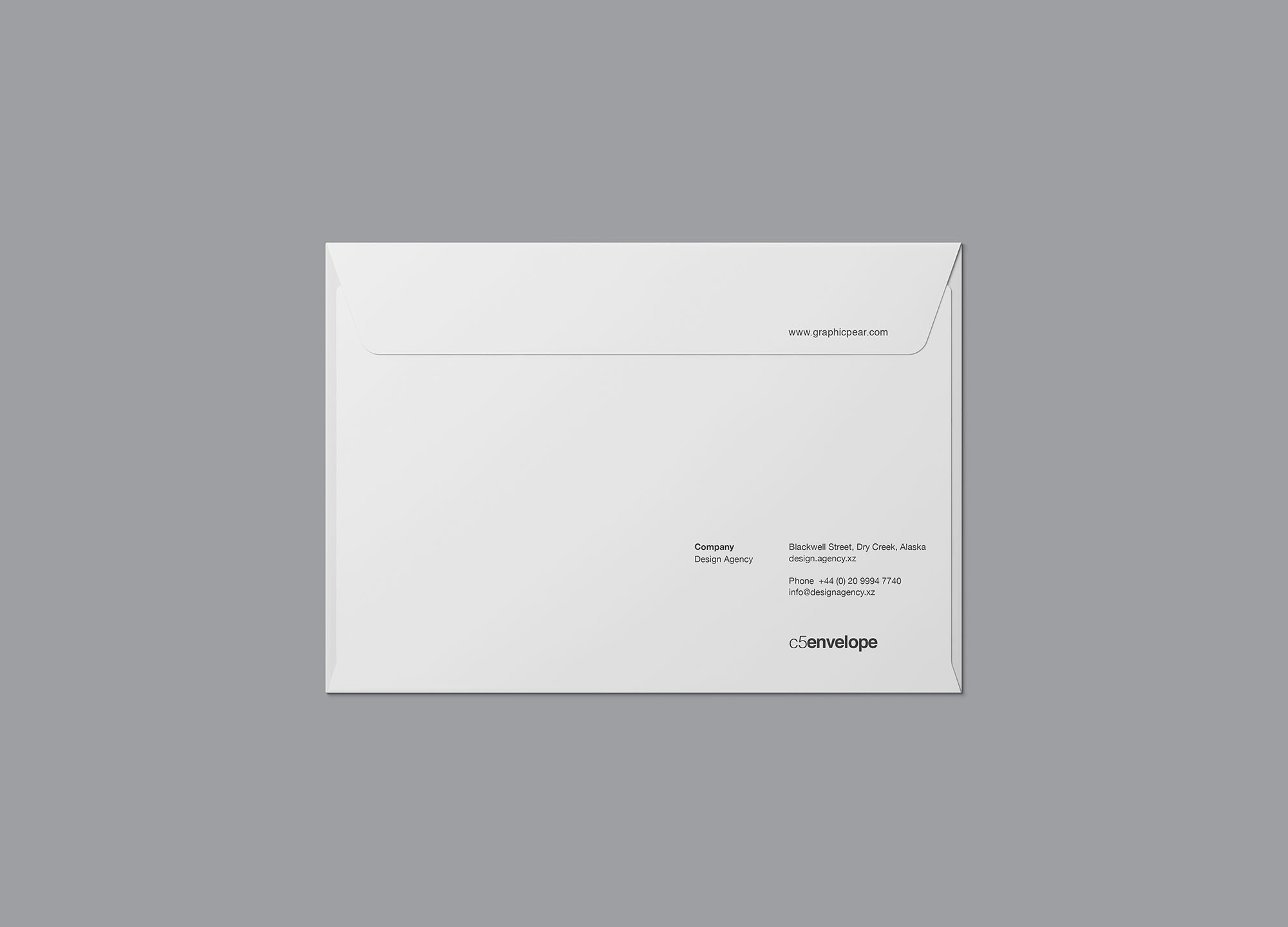 高品质高端信封模板 C5 Envelope Mockup-2