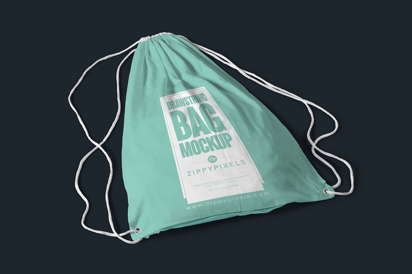 抽绳袋运动袋展示模型 5-drawstring-bag-mo