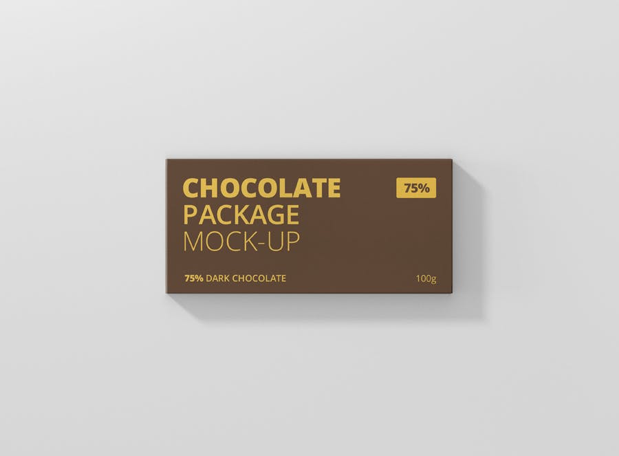 高品质简约巧克力包装样机模板 chocolate-packa