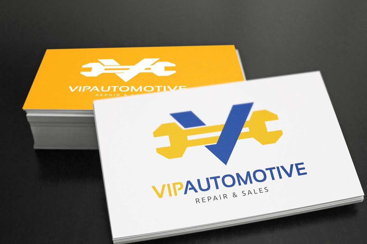 汽车行业VIP贵宾会员标志logo设计模板 VIP-Auto