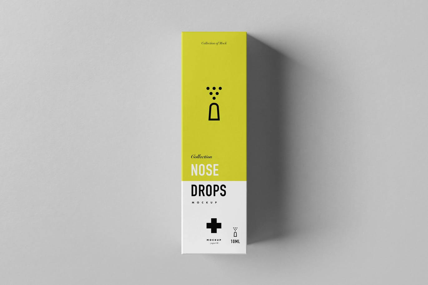 高品质的逼真鼻炎药品包装设计展示模型 nose-drops-