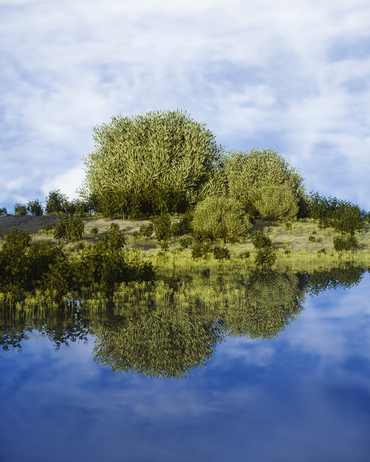 [30-04-18] - Oasis湖面的投影C4D动画工程