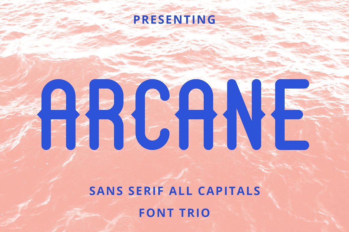 圆润现代的非衬线英文字体 Arcane Sans Font
