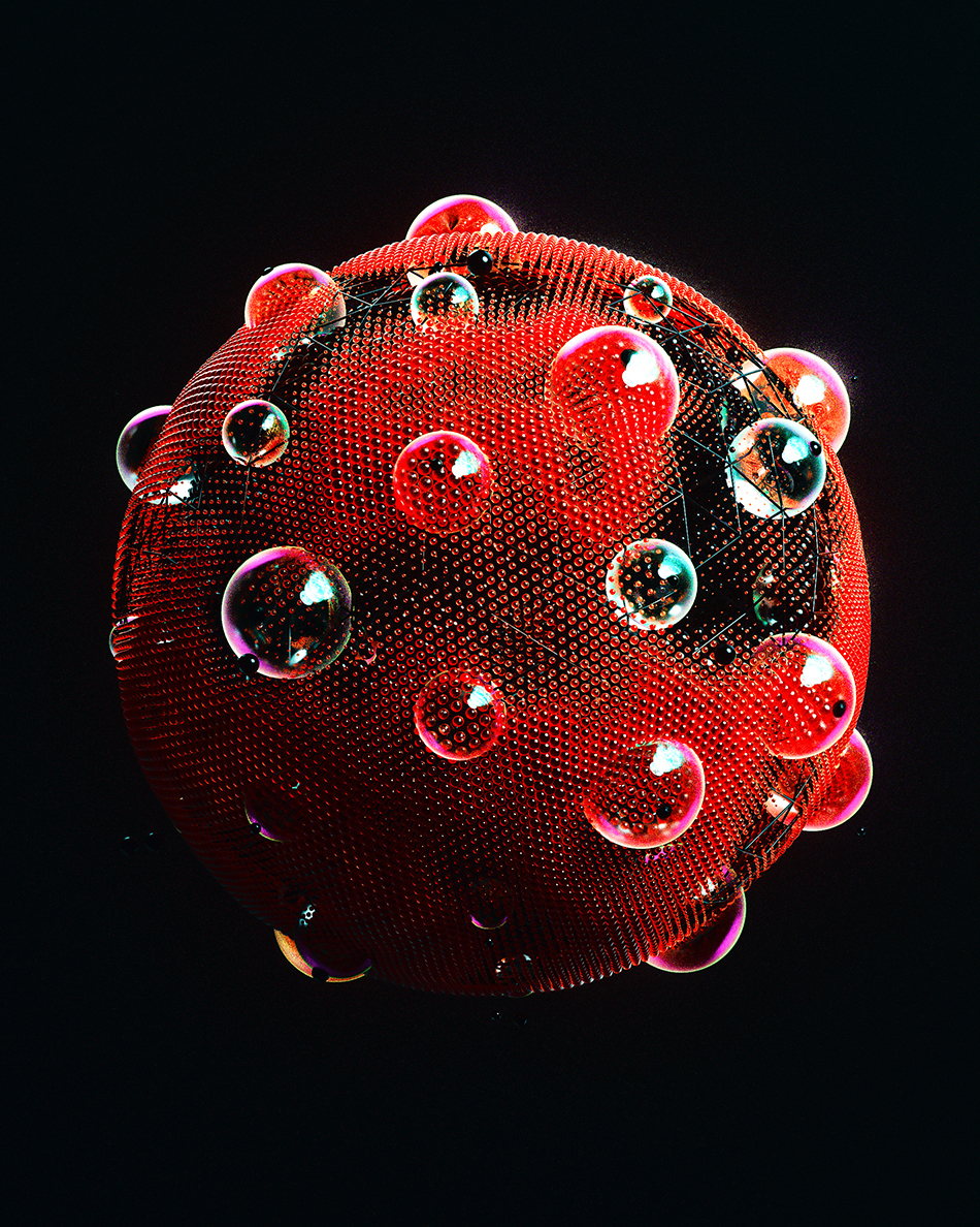 [04-12-17] - Berry红色的抽象变异圆球C4D