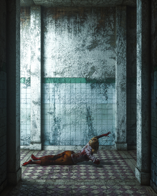 [09-11-17] - Corridor躺在走廊上的女性