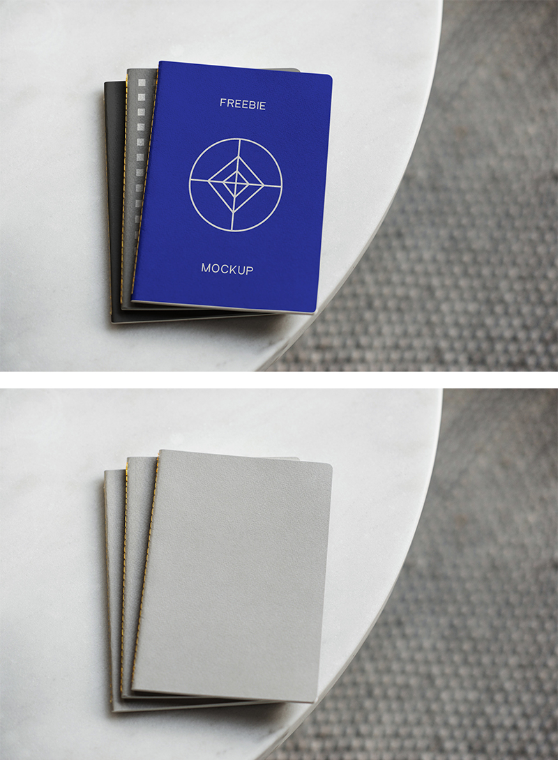 笔记本贴图展示模版 Notebook PSD Mockup