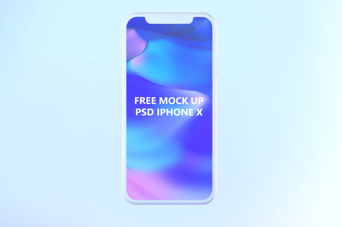 6个不同视角苹果X样机贴图素材 iPhone X PSD M