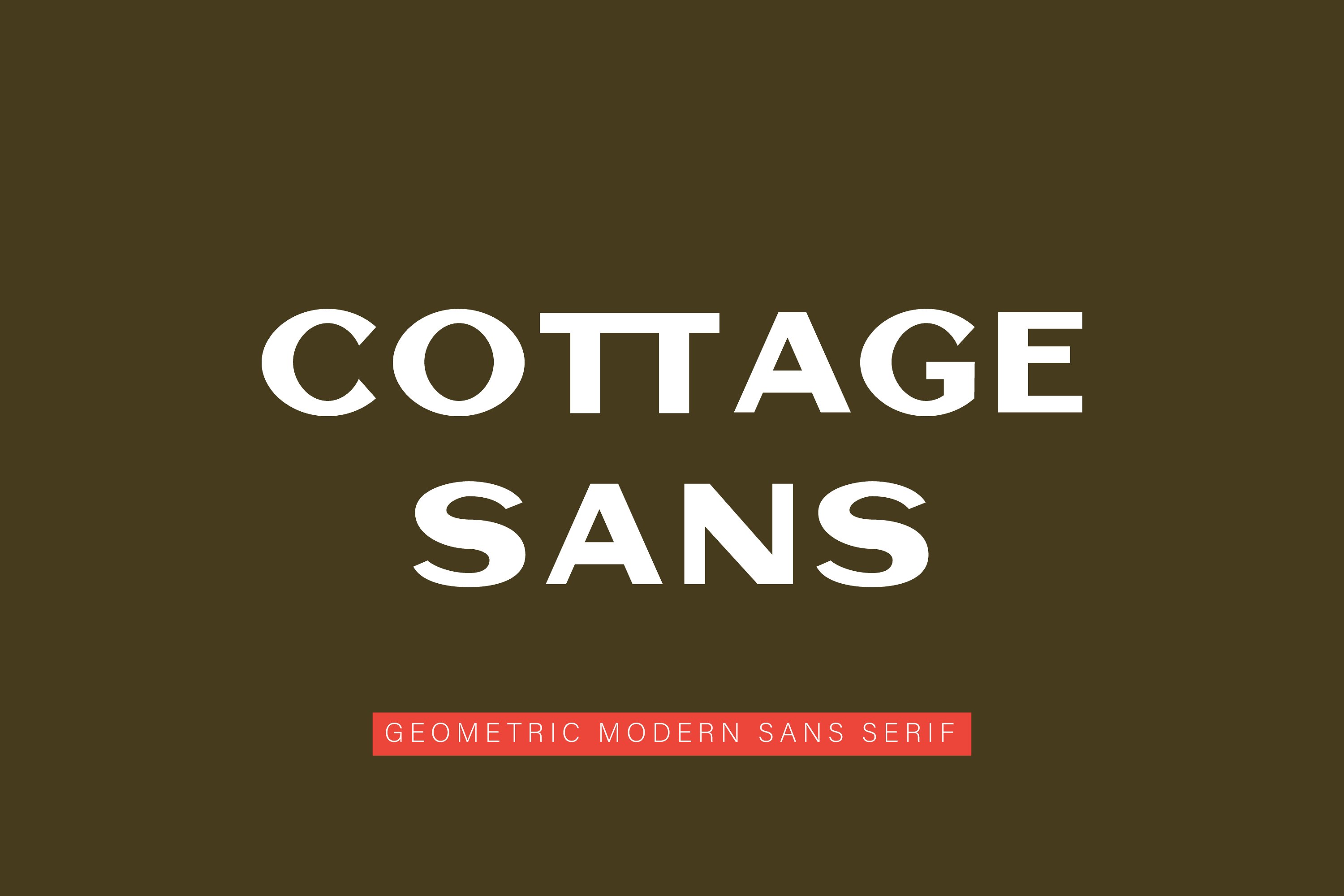 一款优雅的无衬线系列英文字体 Cottage Sans -