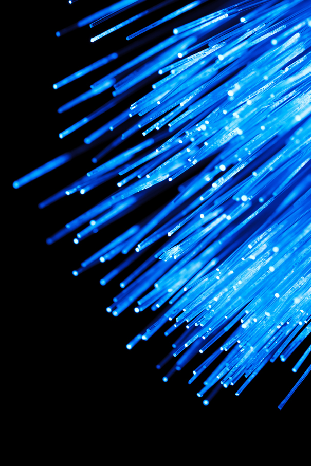 蓝色光钎超清背景图 现代数据传输 网络技术概念 全球通讯的光