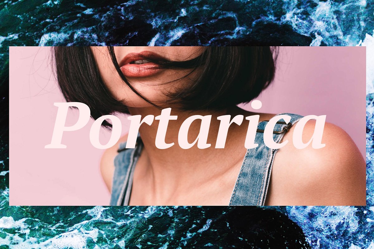 夏季热带主题拼贴风格PPT幻灯片模板 PORTARICA
