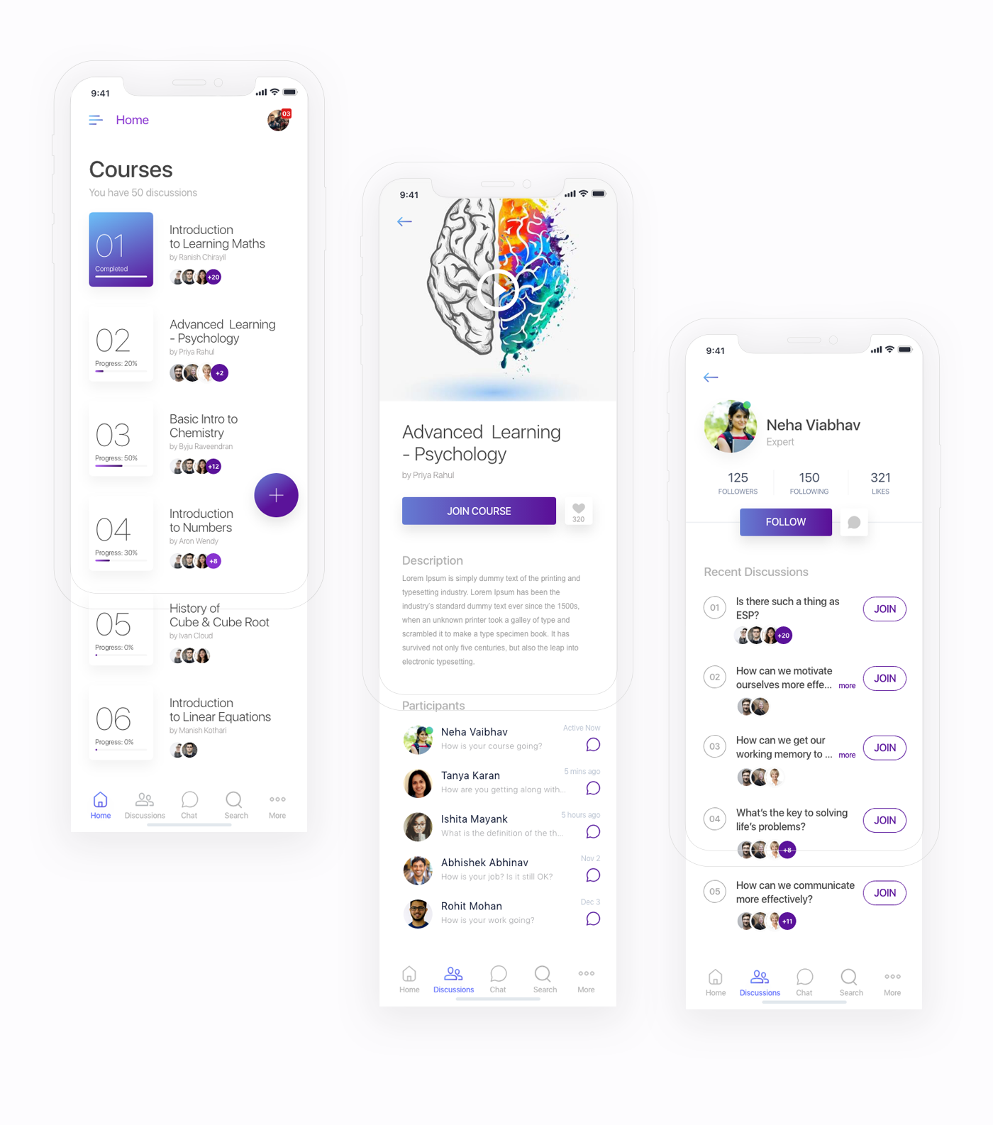 学习应用程序概念设计 Learning App Design