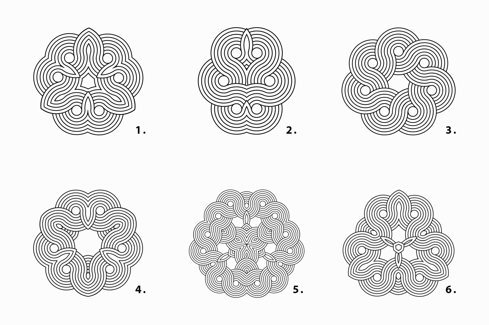 18个黄金分割原则幻觉的几何形状图形矢量素材 Illusio