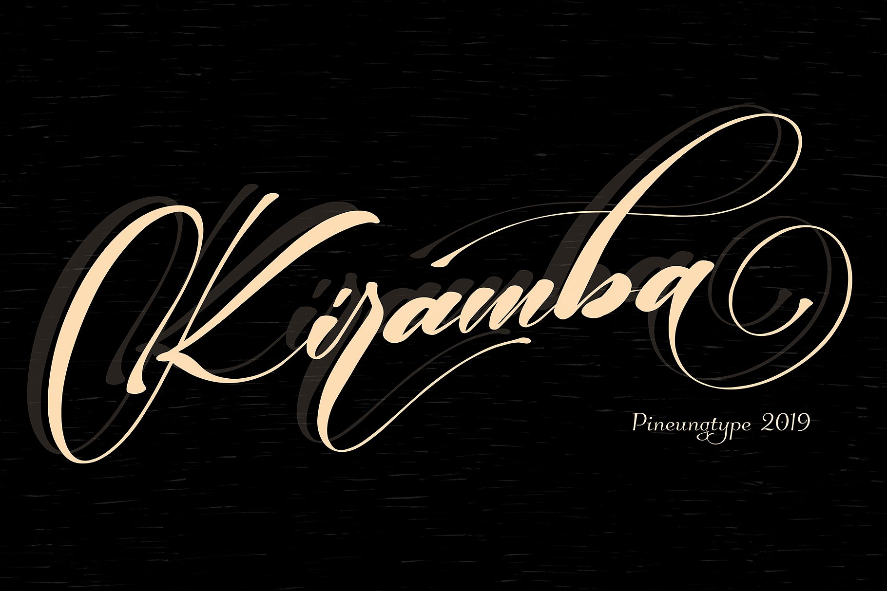一款优雅的现代书法字体 Kiramba