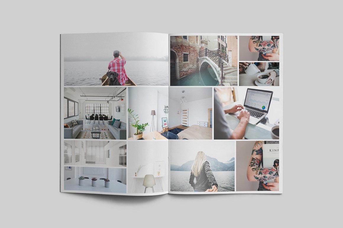 现代简约风格杂志设计模板Portfolio Magazine